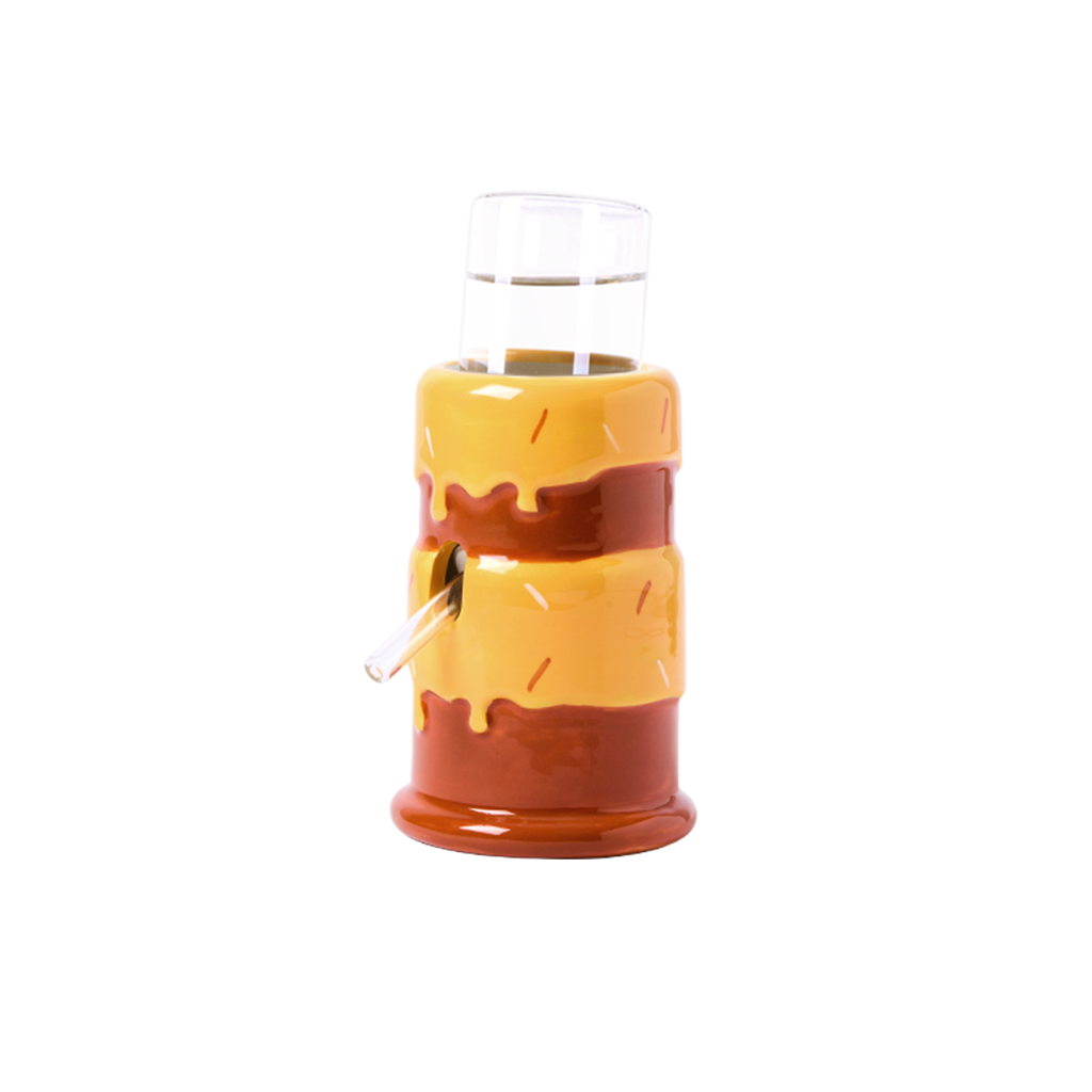 Tafit Cake-shaped Ceramic Water Bottle with Holder