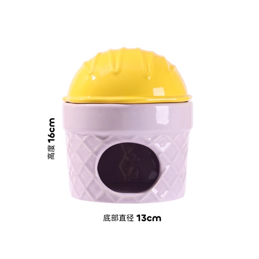 Tafit Ceramic Ice Cream Hamster Hideout