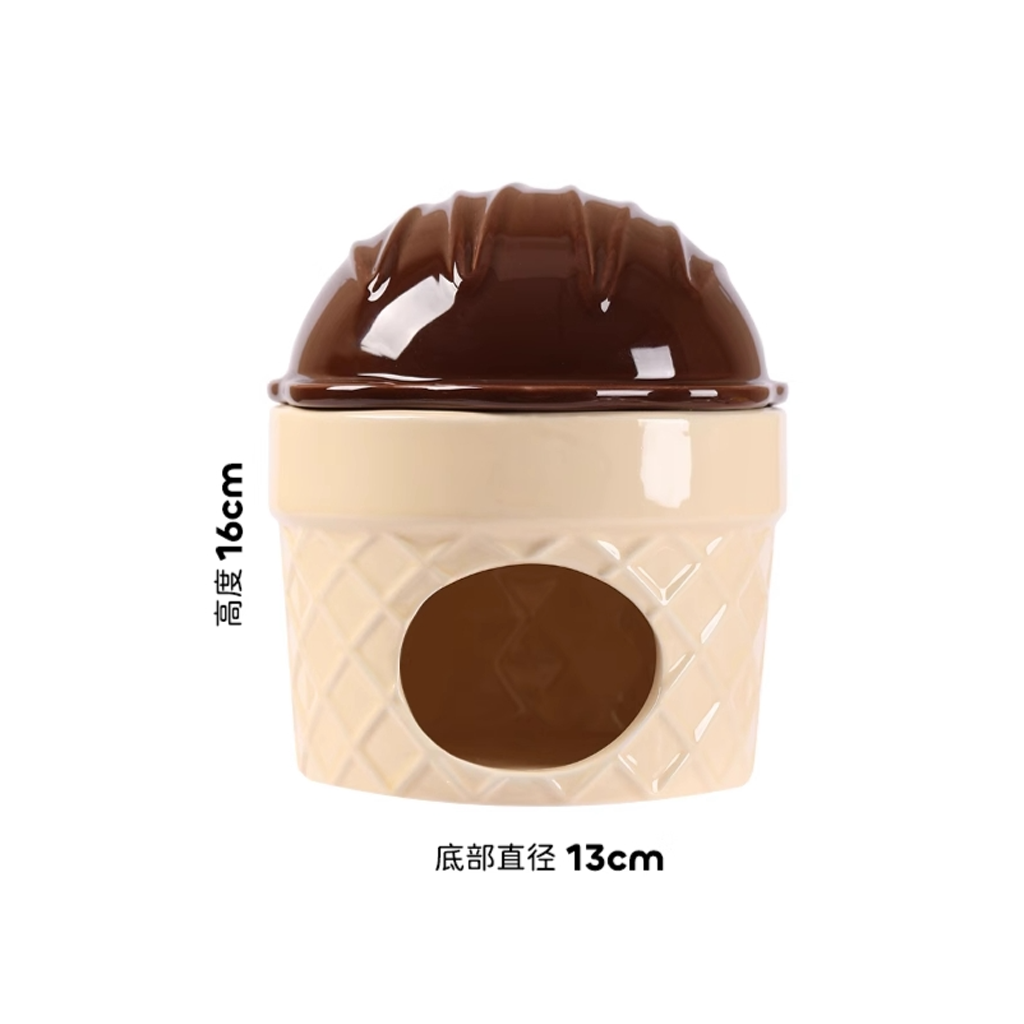 Tafit Ceramic Ice Cream Hamster Hideout