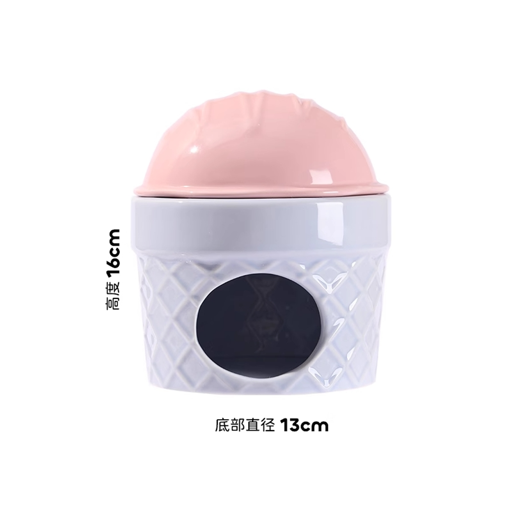 Tafit Ceramic Ice Cream Hamster Hideout