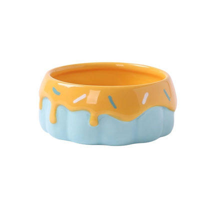 Tafit Ceramic Pudding-Shaped Food Bowl