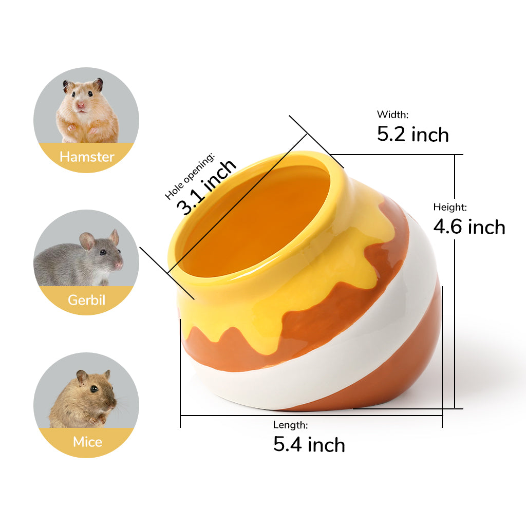 Tafit Ceramic Honeypot Hamster Bath House