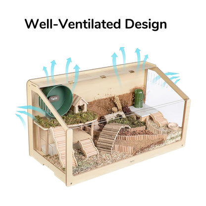 Tafit Large Wooden Hamster Cage