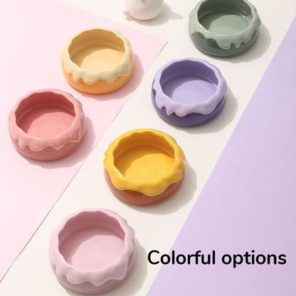 Tafit Ceramic Pudding-Shaped Food Bowl