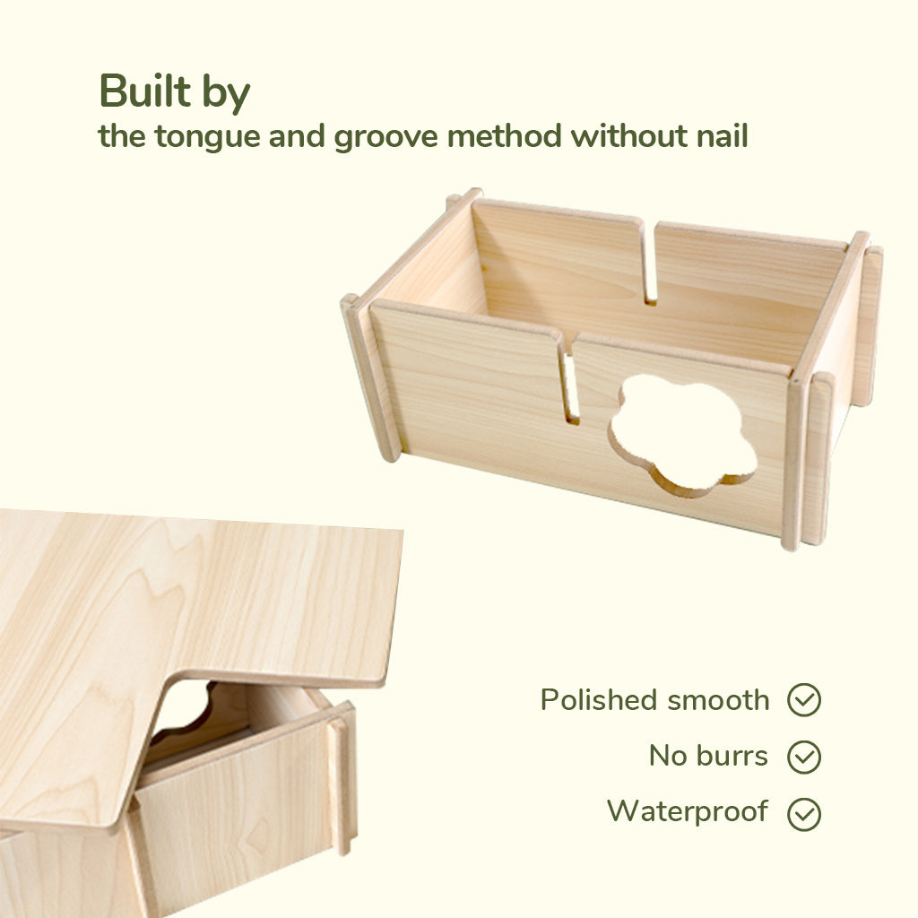 Tafit Wooden Multi-Chamber Hideout