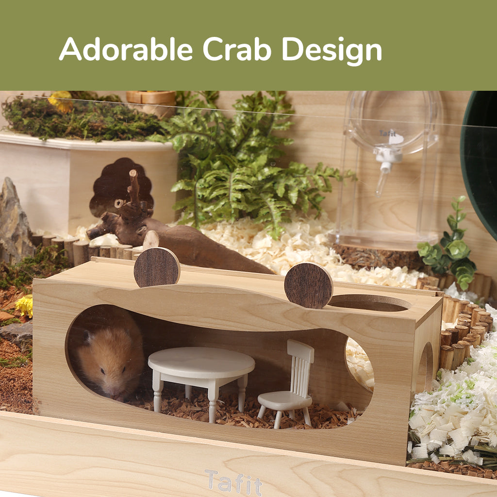 Tafit Wooden Crabby Hamster Tunnel