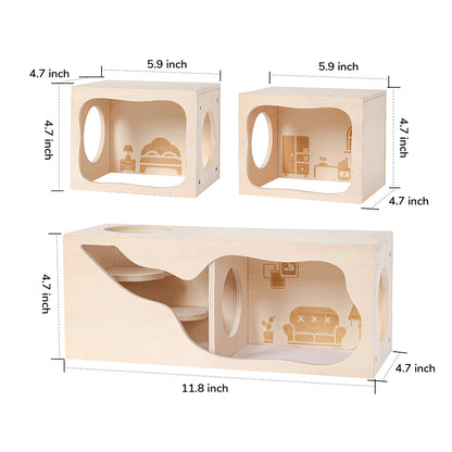 Tafit Wooden House Hamster Hideout