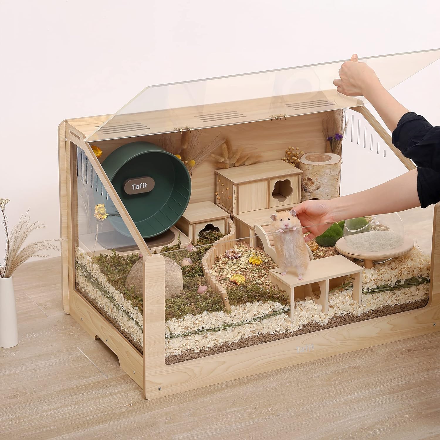 Hamster dollhouse cage best sale